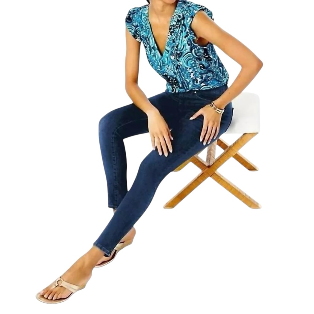 Nwt Lilly Pulitzer Eagan High Rise Super Skinny Jeans In Bennet Wash Sz 8